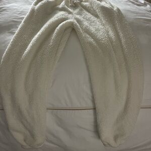 Crave Fame Cozy White Pajama Pants